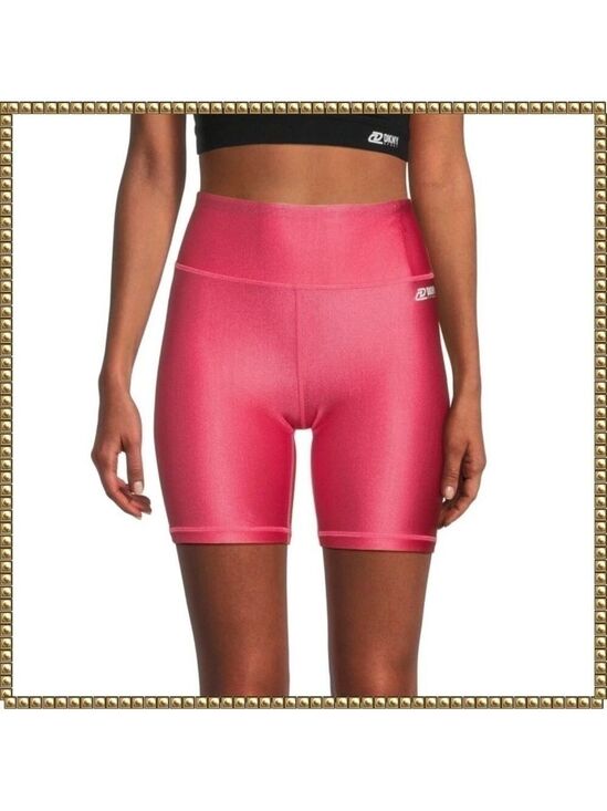Dkny Pants - DKNY SPORT Pink High Shine High Waist Bike Shorts XS